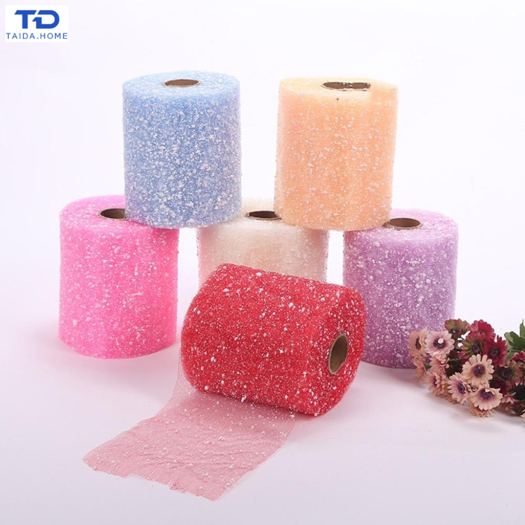 กระดาษห่อของขวัญลายเกล็ดหิมะ กระดาษห่อของขวัญลายเกล็ดหิมะ DIY เส้นด้ายเกล็ดหิมะทำมือ ใช้งานได้จริง บรรจุภัณฑ์ช่อดอกไม้
