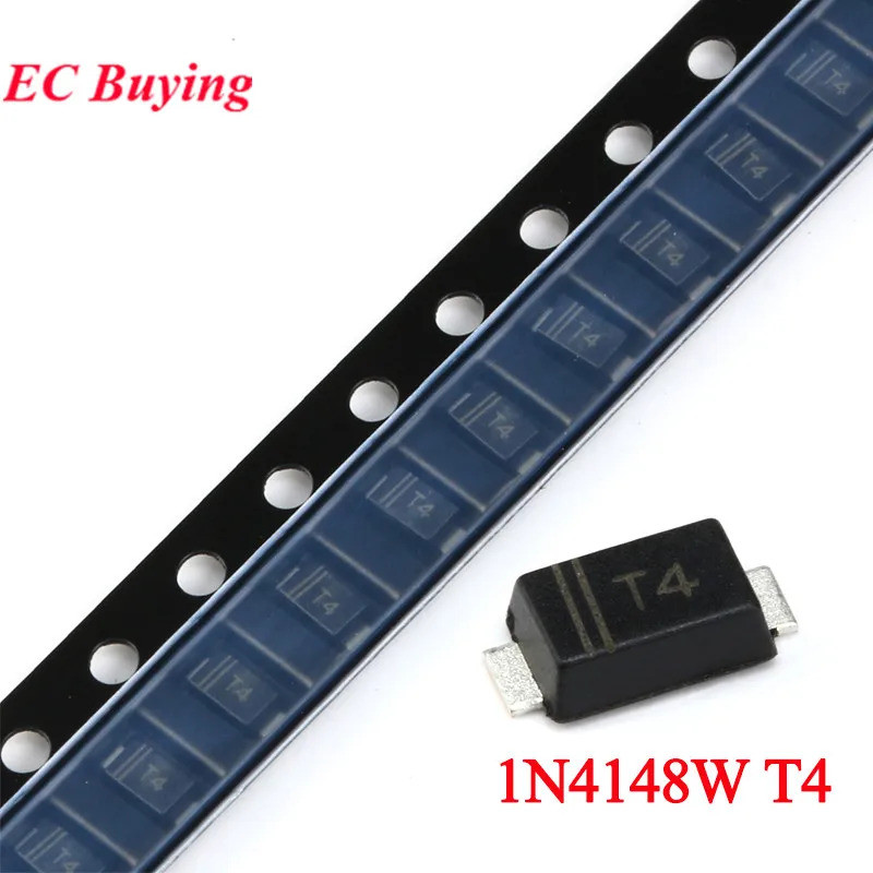 1206 1N4148W T4 1N4148 IN4148 SOD-123 SMD ไดโอดสลับชิป IC ใหม่