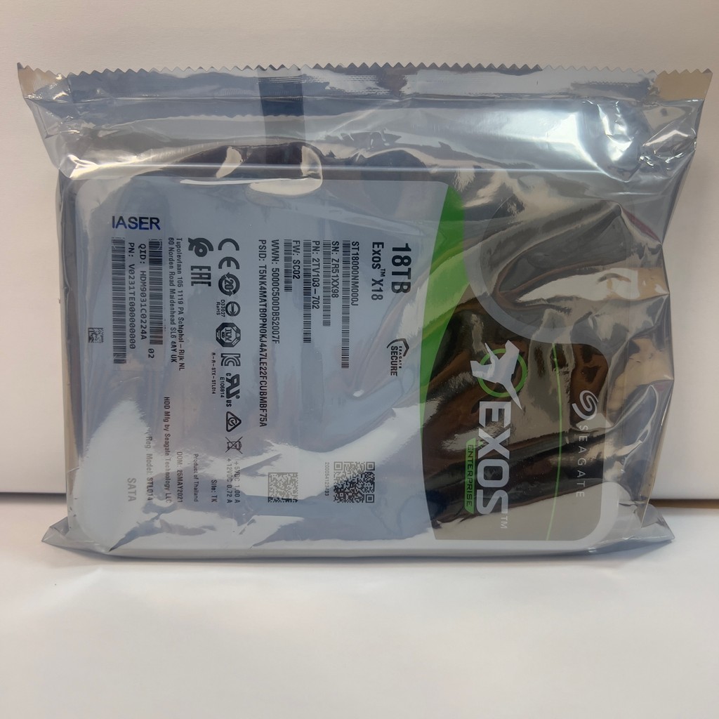 Seagate ST18000NM000J 18TB Galaxy Helium SATA Enterprise ฮาร์ดไดรฟ์ X18 Series ในประเทศ