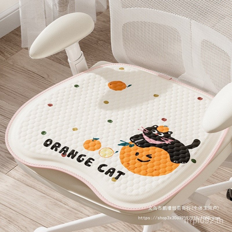 ผายลมเบาะเจลซิลิโคนเบาะเบาะรังผึ้งเบาะระบายอากาศนุ่มยืดหยุ่นอยู่ประจําเย็นเบาะเก้าอี้การ์ตูนสํานักงา