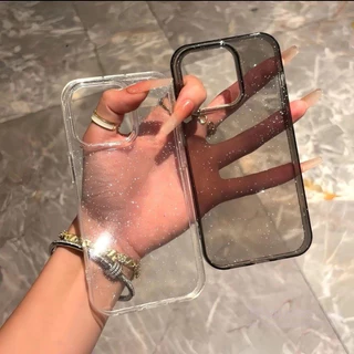 สำหรับ iPHONE 16 15 Pro Max 14 13 12 11 8Plus X Xs Xr Xs Max 6 7 8 Plus﻿ เคสโทรศัพท์ เคส แฟชั่น หรู ซิลิโคน ใส กากเพชร