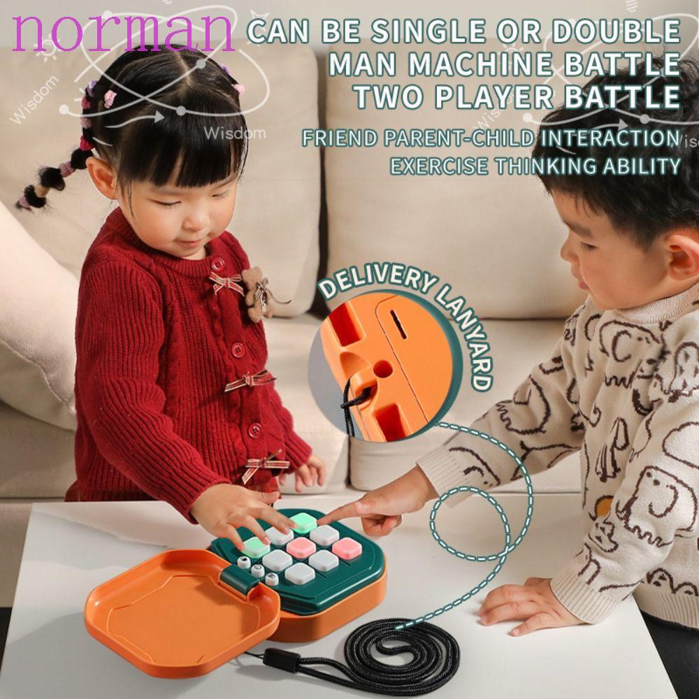 NORMAN Montessori Puzzle Table Game, Electronic Memory Training TIC-TAC-TOE Game, Chess Game การศึกษ