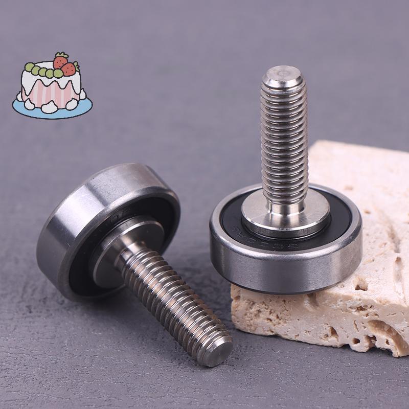 [Sep] แบริ่งลูกกลิ้งสกรู OD 26 มม. 1/2 ชิ้นพร้อมเกลียวเหล็ก M8 JS600026-8C2L25M8 แบริ่งโลหะประตูหน้า