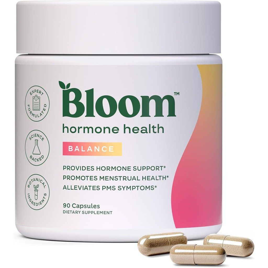 Bloom Nutrition Hormone Health & Cortisol Support for Women - Balance - Menstrual Health, PMS Sympto