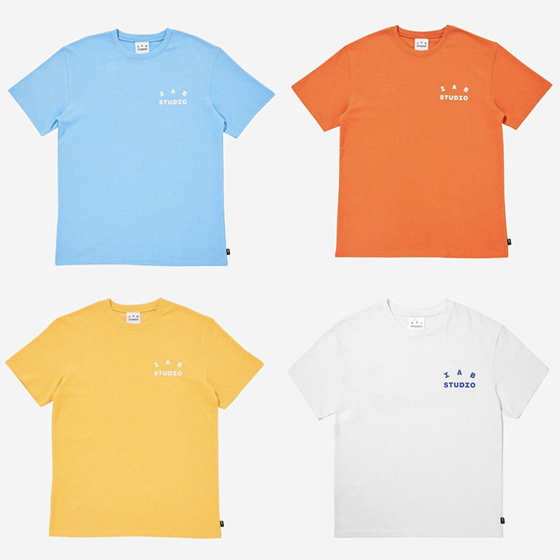 IAB STUDIO เสื้อยืดแขนสั้นคอกลมคลาสสิก อุนิเซ็กซ์ ไซส์บวก