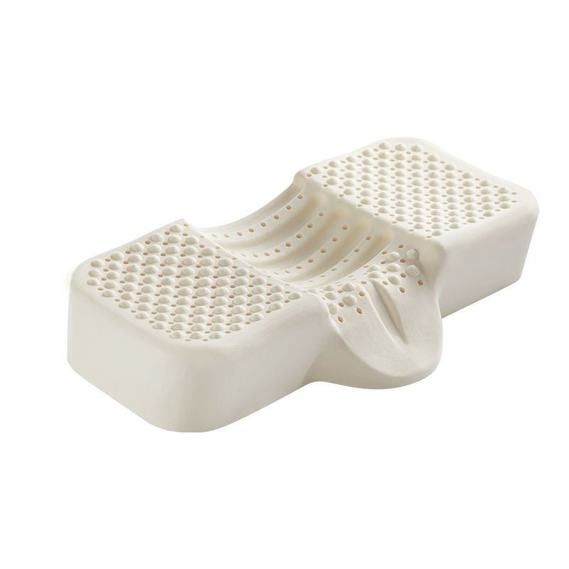 หมอนยางพาราธรรมชาติ ผลิตในประเทศไทย สำหรับผู้ใหญ่ ออกแบบเพื่อรองรับคอมากขึ้น ช่วยให้นอนหลับสบายและดี