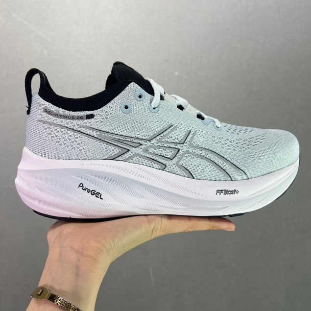 Asics Gel-Nimbus 26 รองเท้าวิ่งผู้ชาย Gel-Nimbus 27 รองเท้ากีฬากันกระแทกน้ําหนักเบา