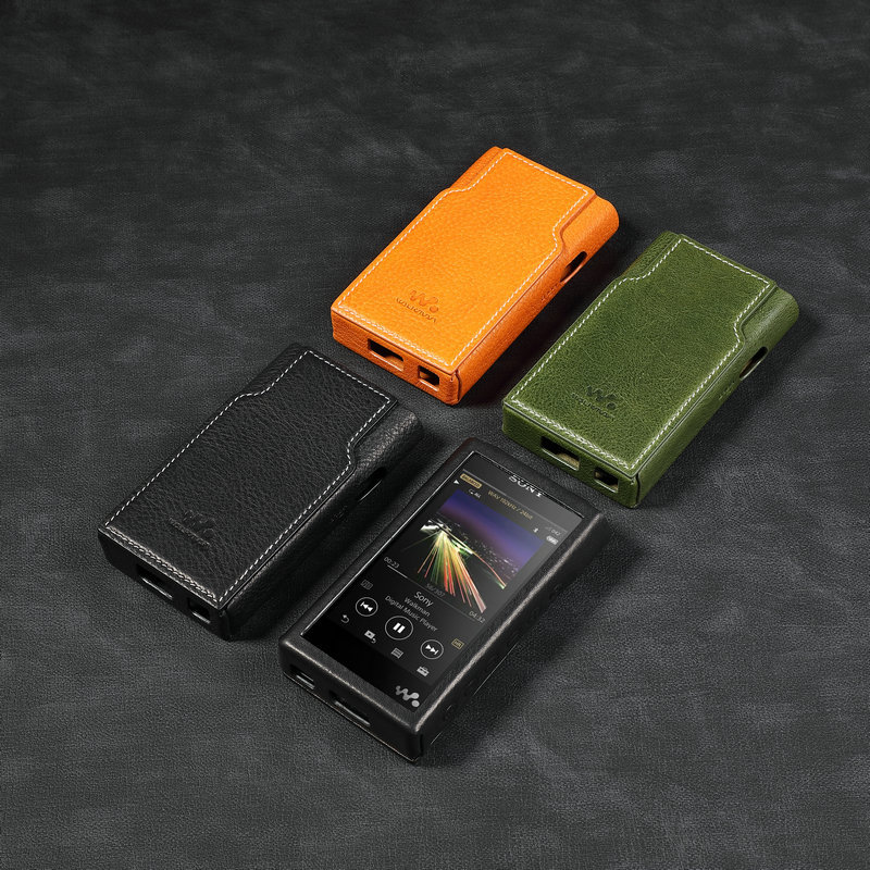 เหมาะสําหรับ Golden Brick Generation เคสหนังสีดํา Brick Generation SONY WM1A WM1Z ของแท้หนังป้องกันก