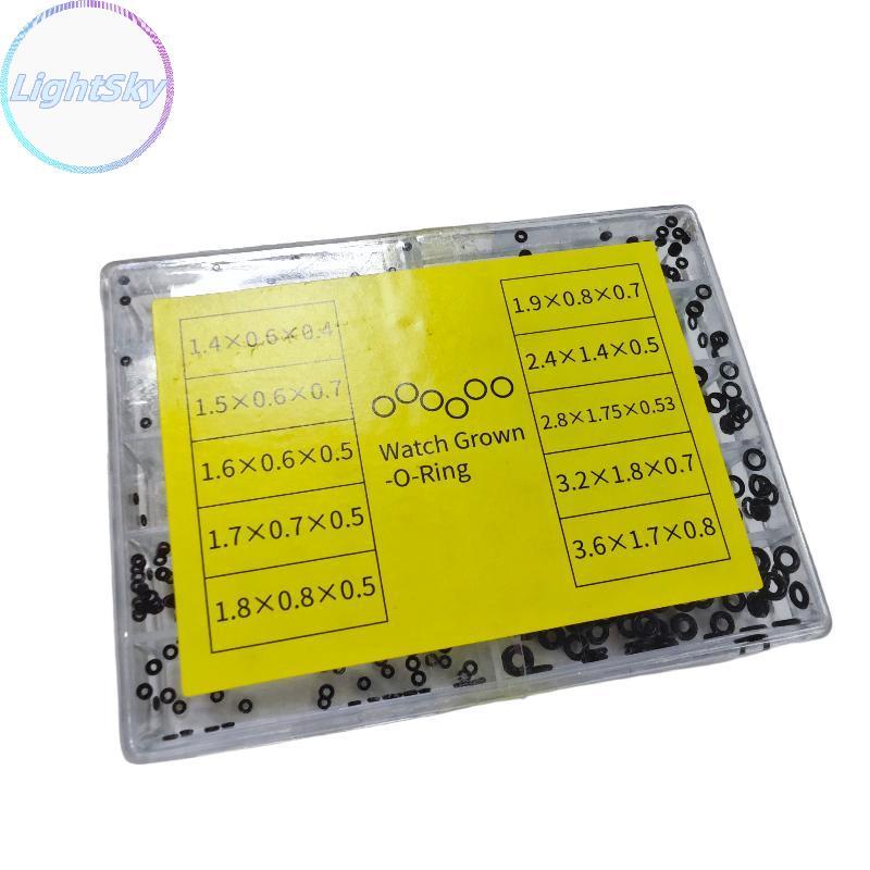 LightSky 1 ชุดนาฬิกา Crown ปะเก็นนาฬิกาซ่อมเครื่องมือยางเครื่องซักผ้า O-Ring นาฬิกามงกุฎนาฬิกากันน้ําซีลช่างซ่อมนาฬิกาเครื่องมือ TH