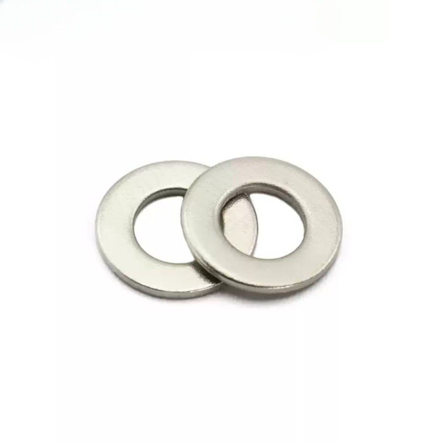 แหวนอีแปะ แหวนรอง น็อตสกรู เหล็กแข็ง 8.8 การชุบนิกเกิล M3-M20 / 8.8 Grade Flat Washer nickel plating