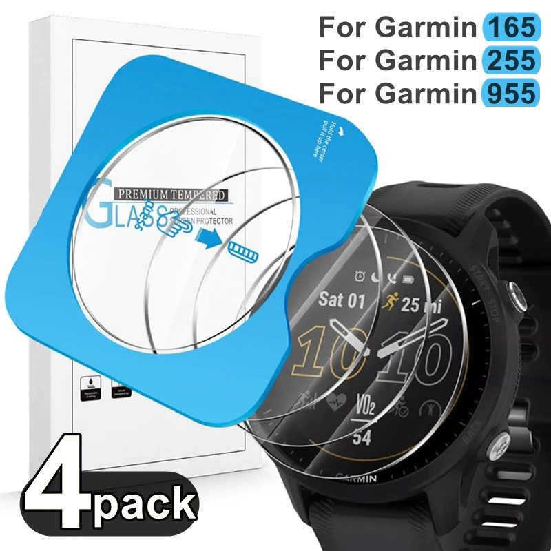 1-4ชิ้นกระจกนิรภัยสําหรับผู้เบิกทาง การ์มิน 165 955 255 การติดตั้งอย่างรวดเร็วพรีเมี่ยมเต็มปกป้องกันหน้าจอสําหรับผู้เบิกทาง955