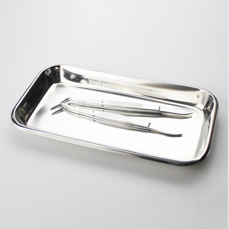 Stainless steel storage tray, food, fruit, dental tray, kitchen accessories