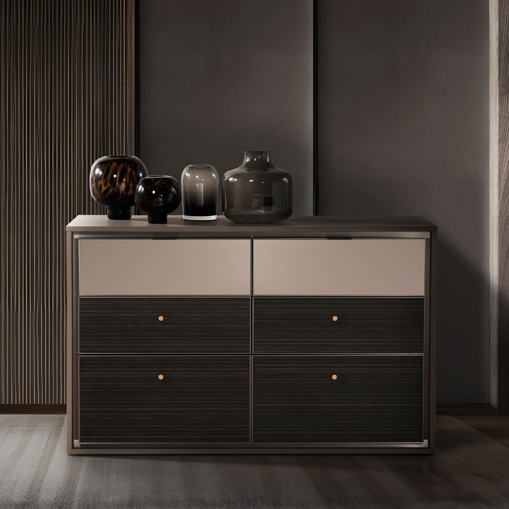 SB Design Square โต๊ะเครื่องแป้ง รุ่น Meriton สีน้ำตาล (120x45x76 ซม.) แบรนด์ POSH ATELIER