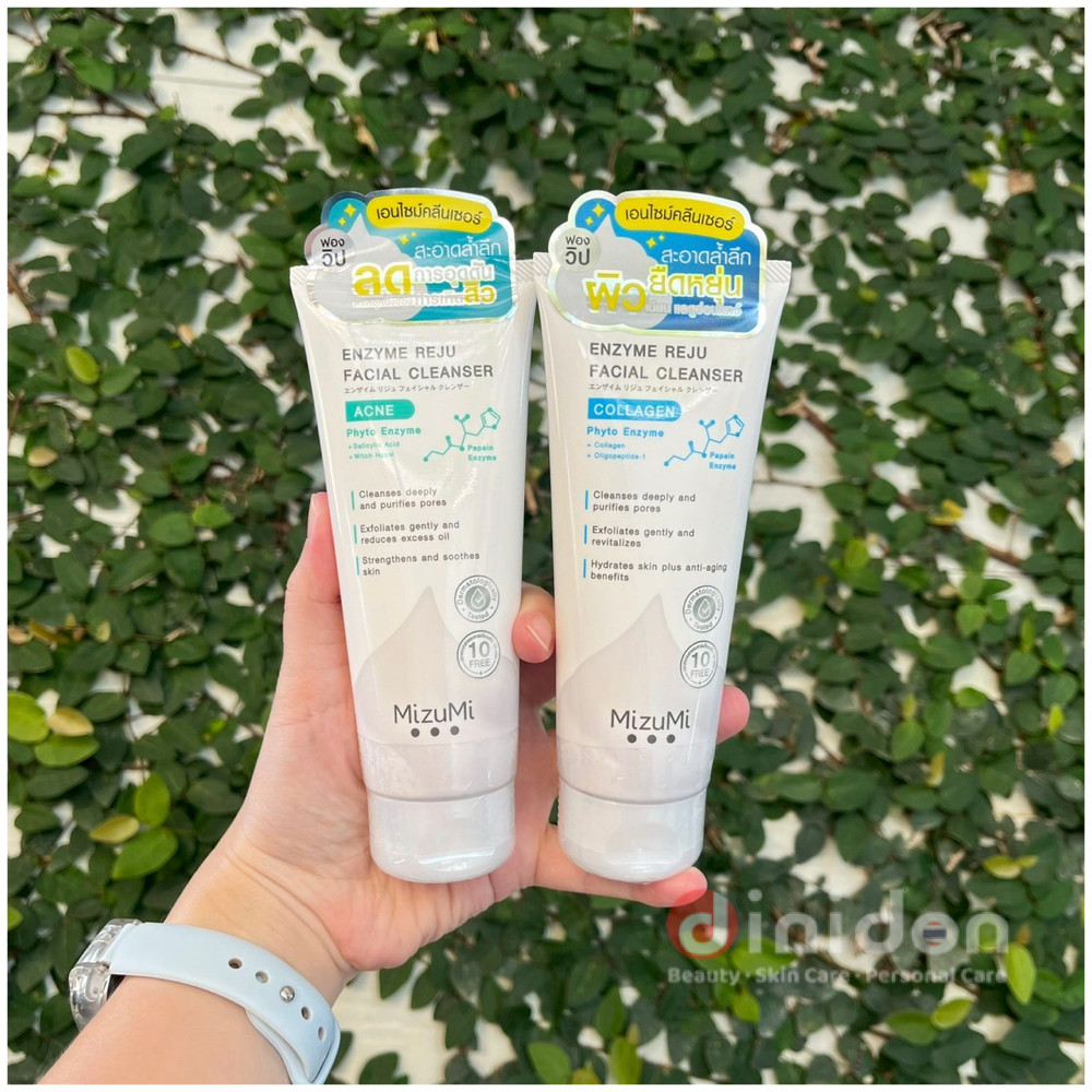 ((dinidon Shop)) Mizumi Enzyme Reju Facial Cleanser 100 ml. #Acne / #Collagen มิซึมิ โฟมล้างหน้า