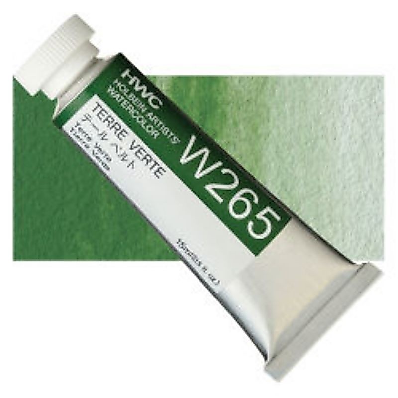 Terre Verte 5ml/15ml  W065/W265 Series A สีน้ำโฮลเบน  Holbein Japan Artist Watercolor ホルベイン透明水彩絵具