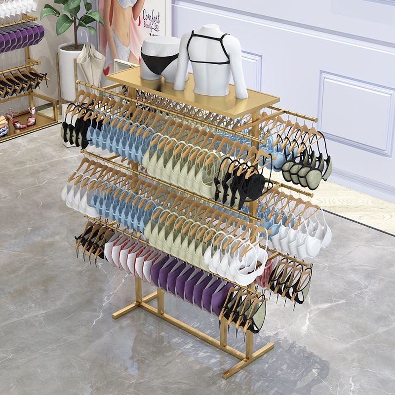 Clothes display shelf Underwear store shelf Underwear display shelf Multi layer bra oval shelf displ