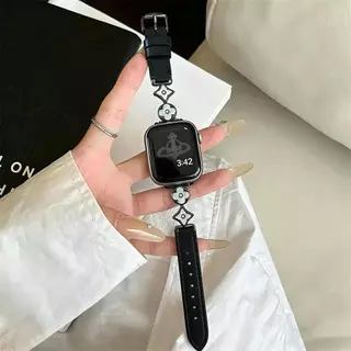 สายนาฬิกา สายหนัง บางเฉียบและหรูหรา ดีไซน์สวยอะไหล่หลุย สำหรับ AppleWatch SmartWatch มีหลายสี/ขนาด พร้อมส่งในไทย