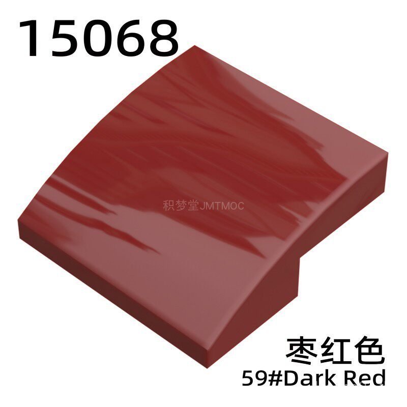 JMTMOC 15068 Building Block อุปกรณ์เสริม 2x2x2/3 Glossy Curved Assembly DIY อะไหล่ VDLW