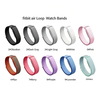 สายไนลอนสําหรับ Google Fitbit Air Sport ห่วงไนลอนถักสายนาฬิกา Breathable Band สายรัดข้อมือทดแทนสําหรับ Google Fitbit Air Strap