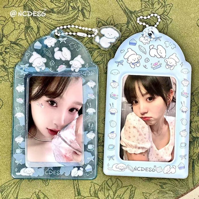 Biscuit Puppy Card Holder pvc Star Chasing All-Match Campus [Ready Stock] Card Fan Hot Sale, Aidou S
