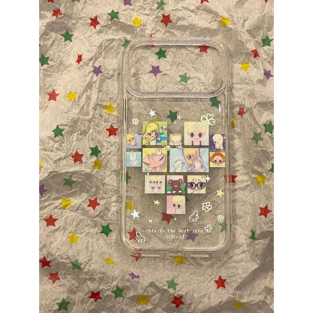 Ins Love Puzzle Yeyou ฤดูใบไม้ร่วงแรกเหมาะสําหรับ Apple 17Pro/16/15/14 เคสโทรศัพท์ 13 Niche 12 สาว 11 เคสโทรศัพท์