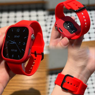 for Redmi Watch 6 5 4 5 Active/5 Lite สายรัดซิลิโคนเหลวอย่างเป็นทางการพร้อมเปลือกนิ่ม Redmi 4 5 Active 5 Lite for Smartwatch strap