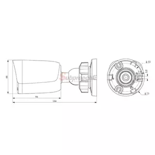TC-C34QN Spec:I5W/E/Y/2.8mm/V4.2 / Tiandy กล้องวงจรปิด 4MP (Lens2.8mm) (PoE) SuperLite Series