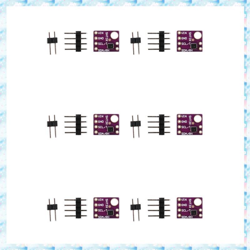 [RQMU] 6X SHT31 SHT31-D อุณหภูมิและความชื้นเซนเซอร์ Breakout Board โมดูลสภาพอากาศสําหรับ