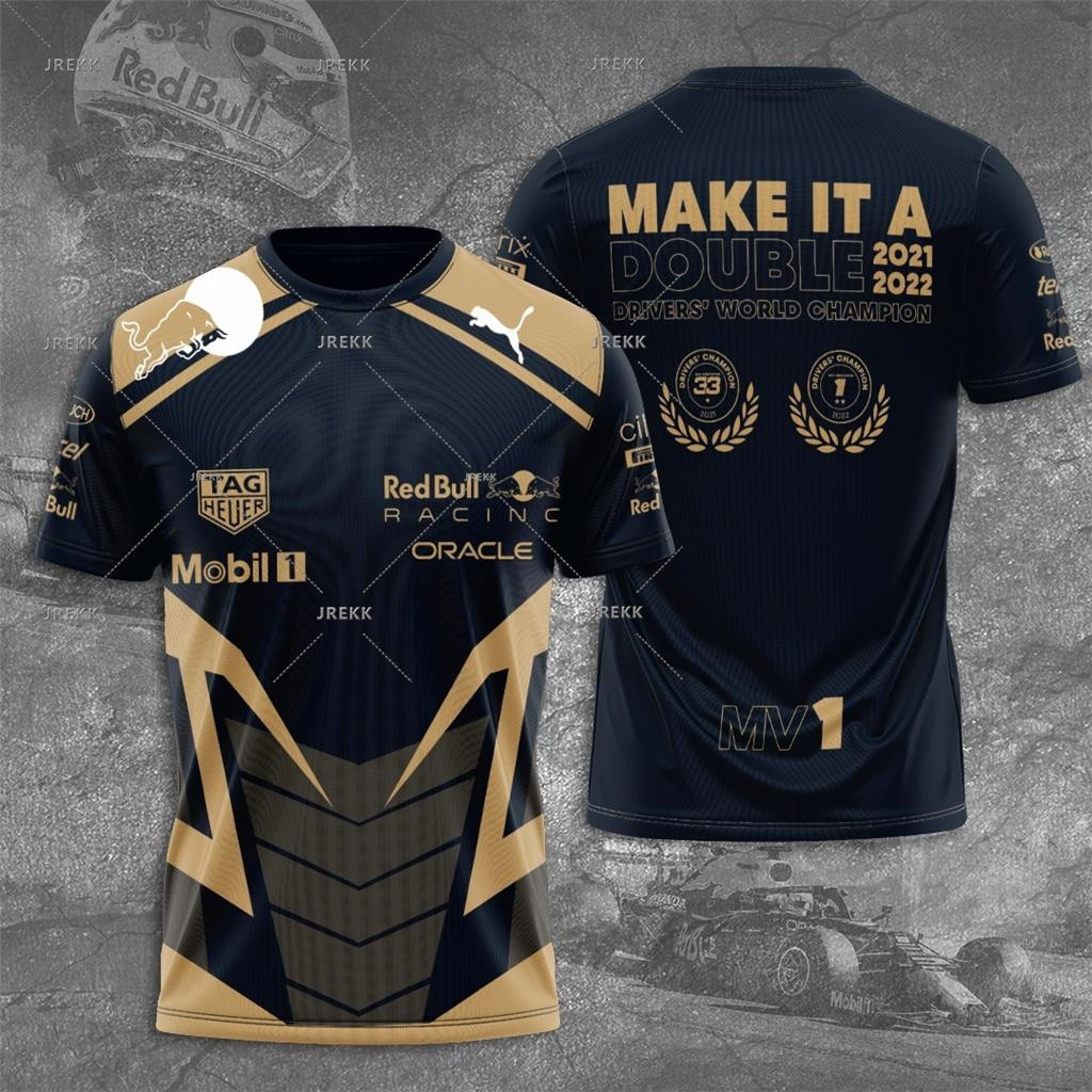 ฟิลิปปินส์ Xiaoyu Max Verstappen x Red Bull Racing F1 World Championship Summer Men เสื้อยืด Formula
