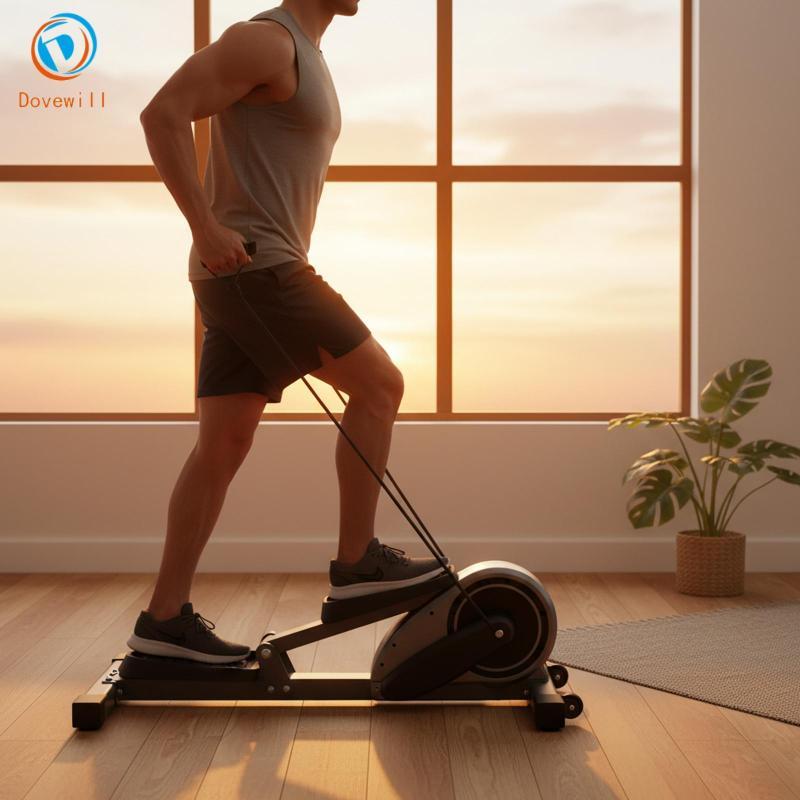 Dovewill บันได Stepper Resistance Rope Stepper Machine เชื่อมต่อสายรัดออกกําลังกาย Stepper
