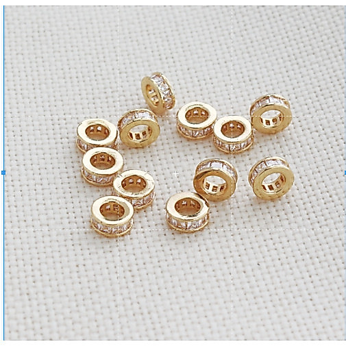 ลูกปัดบาร์เรล 14K ล้อ diy 3 * 8mm One