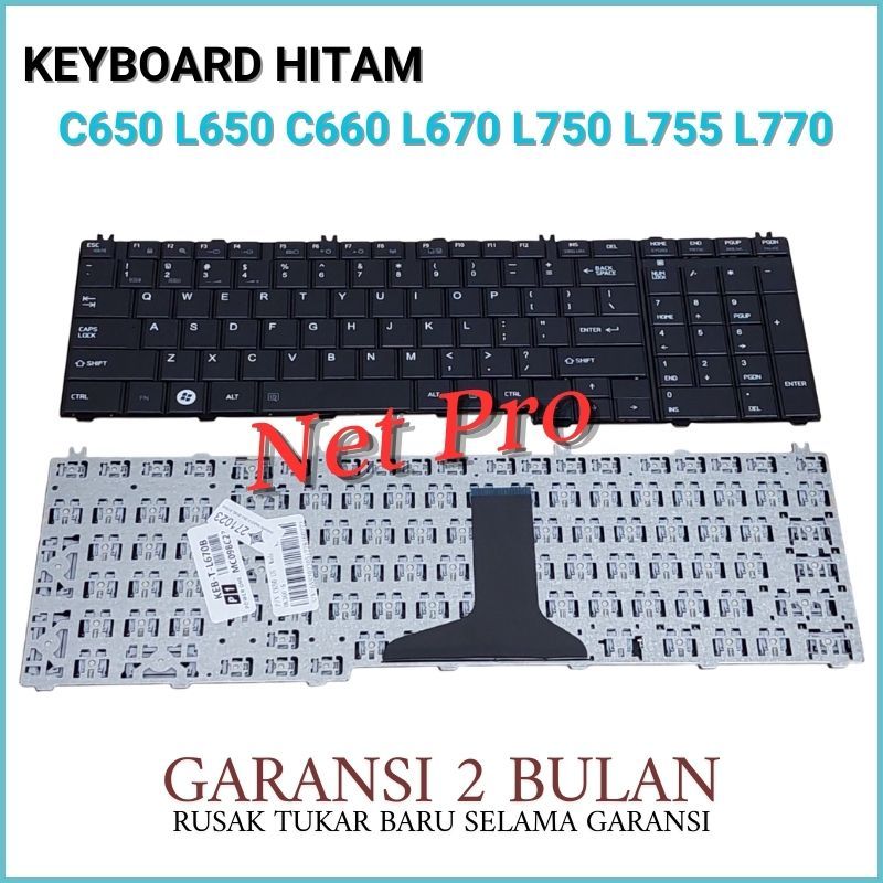 Toshiba C660 C665 C650 C655 C660 C655D L650 L655 L670 Series คีย์บอร์ด -NPRO