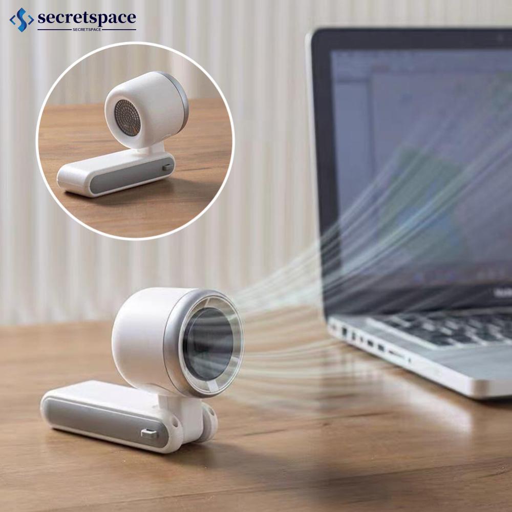 SECRETSPACE พัดลมมือถือขนาดเล็กโต๊ะคอสวมใส่พัดลม USB แบบพกพาที่เงียบสงบสําหรับนักเรียนพนักงานออฟฟิศผ