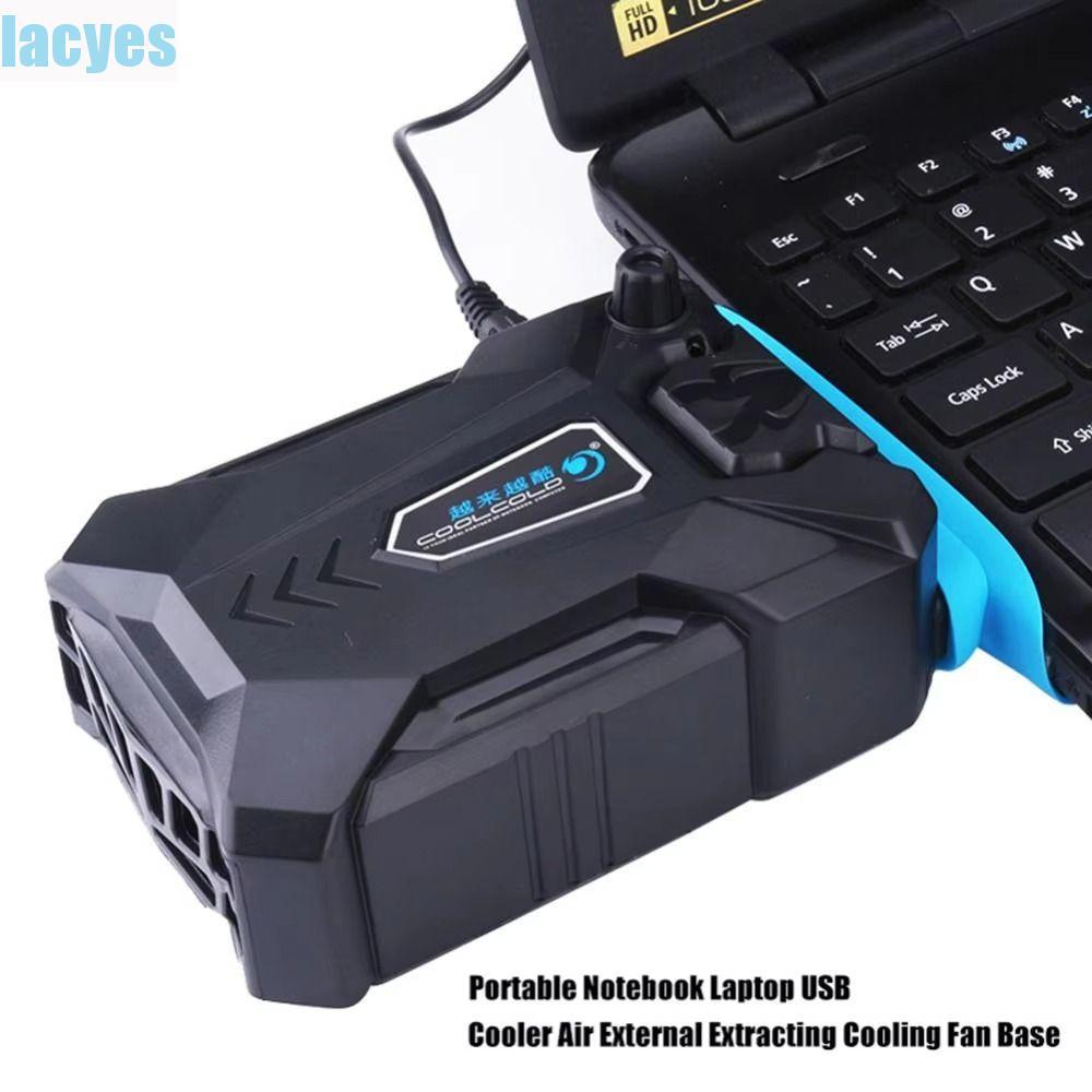 LACYES Notebook Laptop Cooler, Speed Adjustable Portable Laptop Cooling, 17 นิ้ว Laptop Extracting D