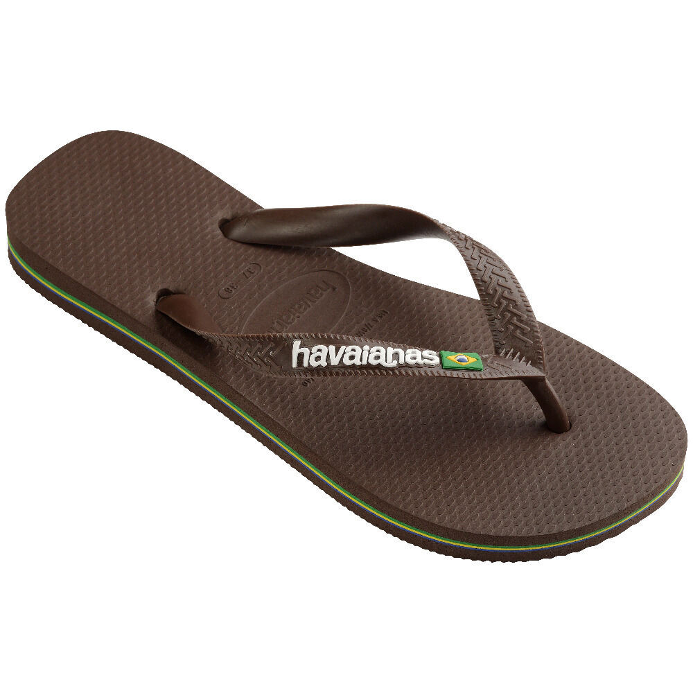 HAVAIANAS شبشب Brasil Logo — بني داكن — صورة 2