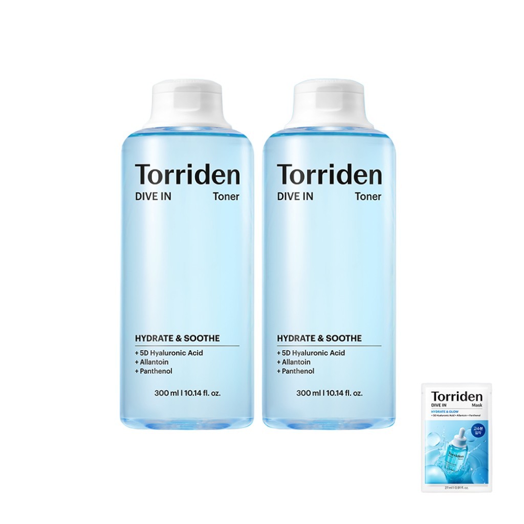 [torreden] DIVE IN Toner, 300ml, 2pcs / Korean Toner / Skin Prep / ของแท้ 100% โดย Torriden