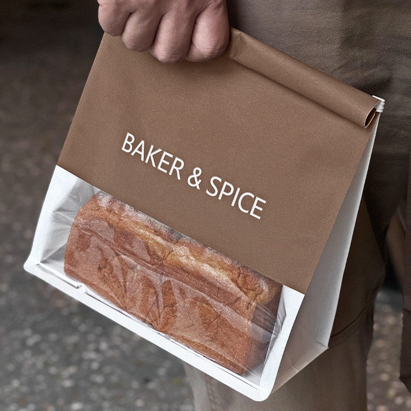 Influencer Bag High-value Baking Shop Packing Bag Kraft Paper Bag Paper Bag Custom Printing