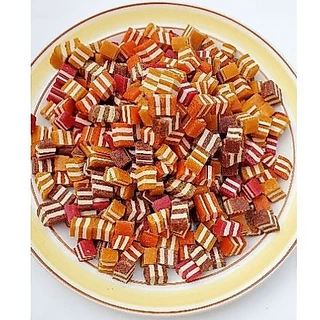 ขนมหมา ขนมสุนัข สติ๊กทูโทนลูกเต๋า ขนาด 500 กรัม