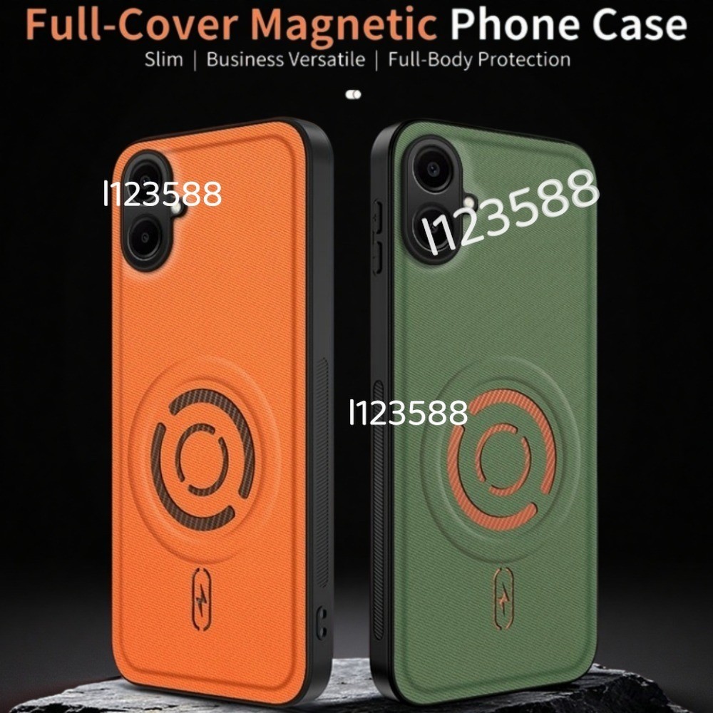 Samsung A08 A18 A07 4G 5G Stylish Tech Texturedเคสโทรศัพท์หนังสําหรับSamsung Galaxy A07 A06 4G 5G 2026 SamsungA07 แม่เหล็กชาร์จไร้สายกันกระแทกฝาครอบเกราะป้องกัน