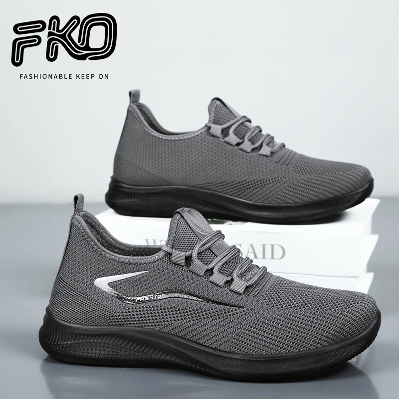 FKO Mens รองเท้าผ้าใบขนาดใหญ่ 39-48 PU Sole Breathable Best Cost-Benefit รองเท้าลําลอง