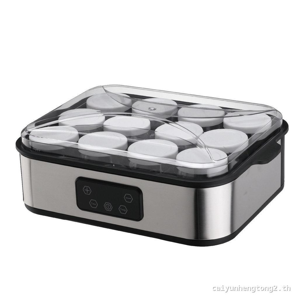 12 ถ้วย YOGURT MAKER โฮมเมดแยมไอศกรีมพุดดิ้งอาหารเช้า MAKER YOGURT MAKER YOGURT การหมัก MAKER
