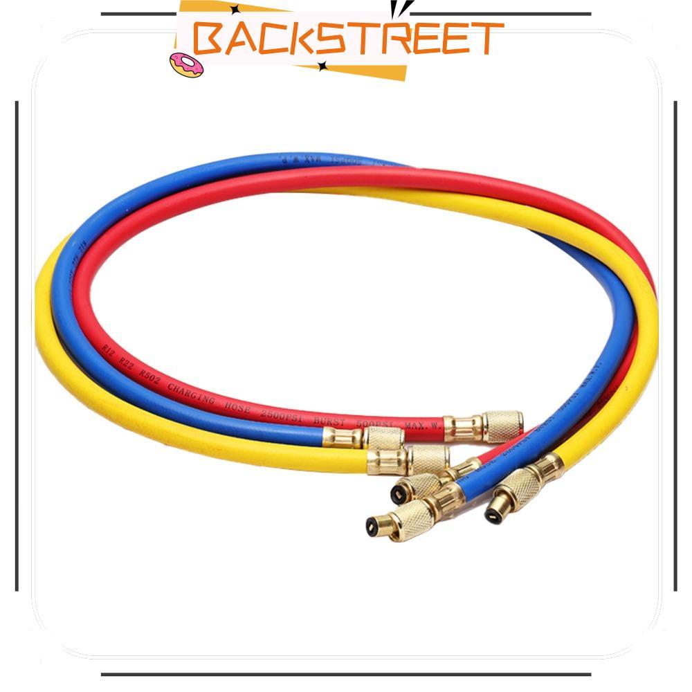 BACKSTAGE Manifold Gauge Set, Alloy Vacuum Gauge AC Manifold Gauge Set, Quick Coupler 3 สีท่อ Univer