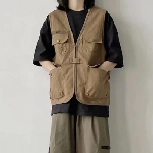 เสื้อกั๊กแคมป์ปิ้ง แขนกุด มีซิปหน้า Camping vest thumbnail 3