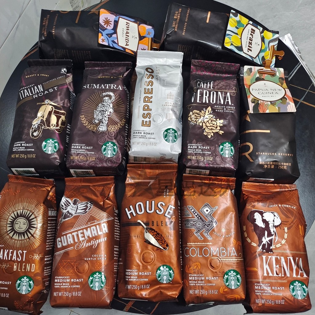 2026 สินค้าใหม่ Starbucks Store เมล็ดกาแฟวันหมดอายุ คั่วกลาง Dark Roasting Selected Espresso Beans หมดอายุภายในหนึ่งเดือน yikaishi116.th20260715