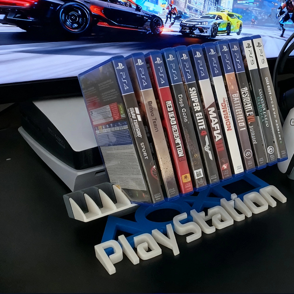 P PS5 Game Disc Storage Rack CD Storage Box Desktop Display Cabinet PS4 Multifunctional Game Accesso