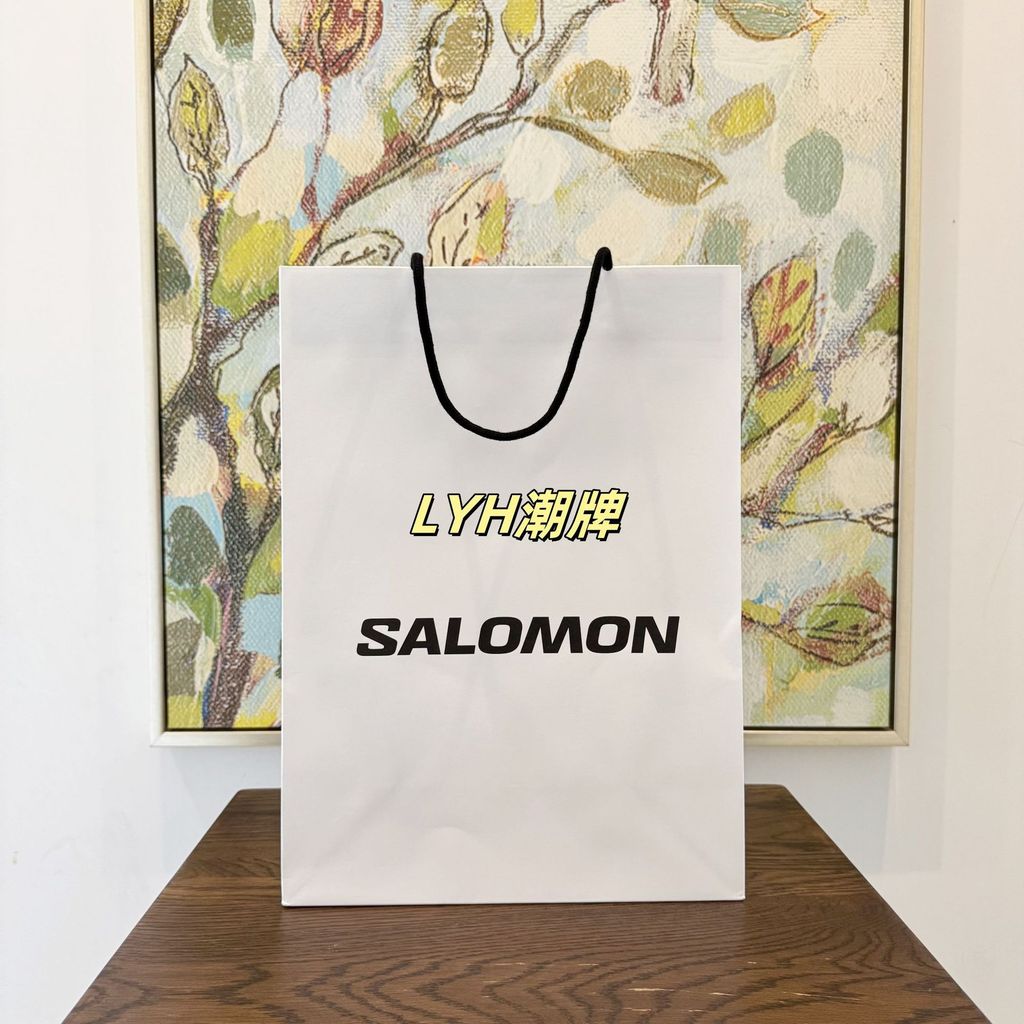 ถุงกระดาษ SALOMON SALOMON เคาน์เตอร์ห่อถุงกระดาษ SALOMON กล่องรองเท้าของขวัญถุงของขวัญขายส่ง [xqi]