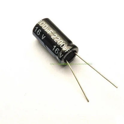 200 ชิ้น 2200uF 16V Radial Electrolytic Capacitor 16V2200UF 10*20 มม.