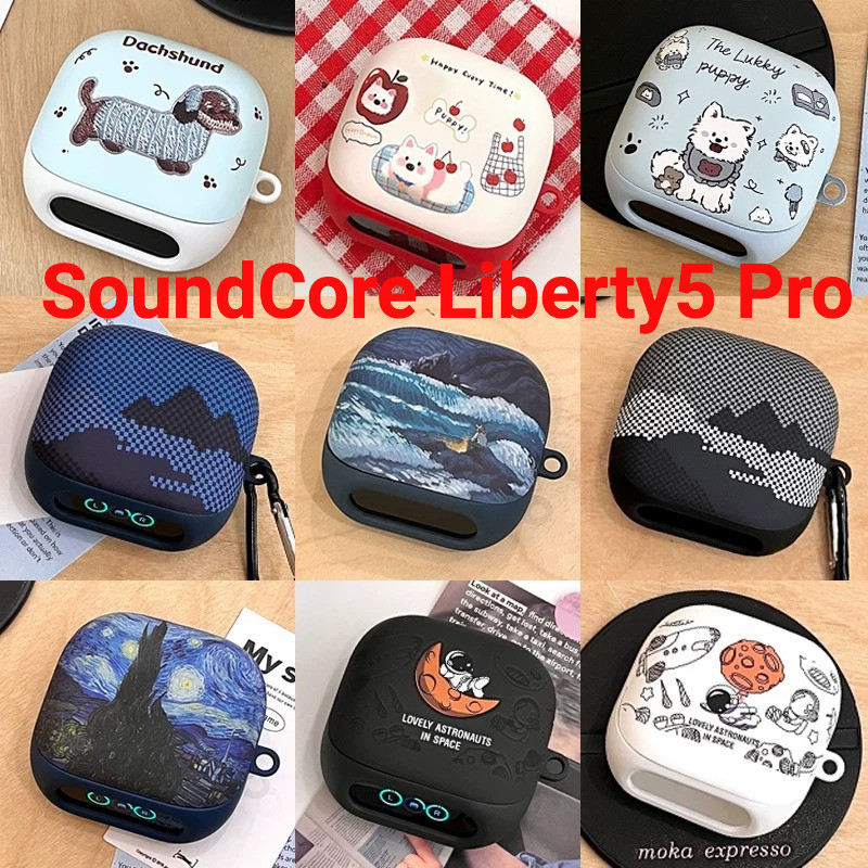 Moon นักบินอวกาศสําหรับ Soundcore Liberty 5 Pro หูฟัง 5Pro ไร้สายบลูทูธ Soft Drop หูฟังฝาครอบป้องกัน