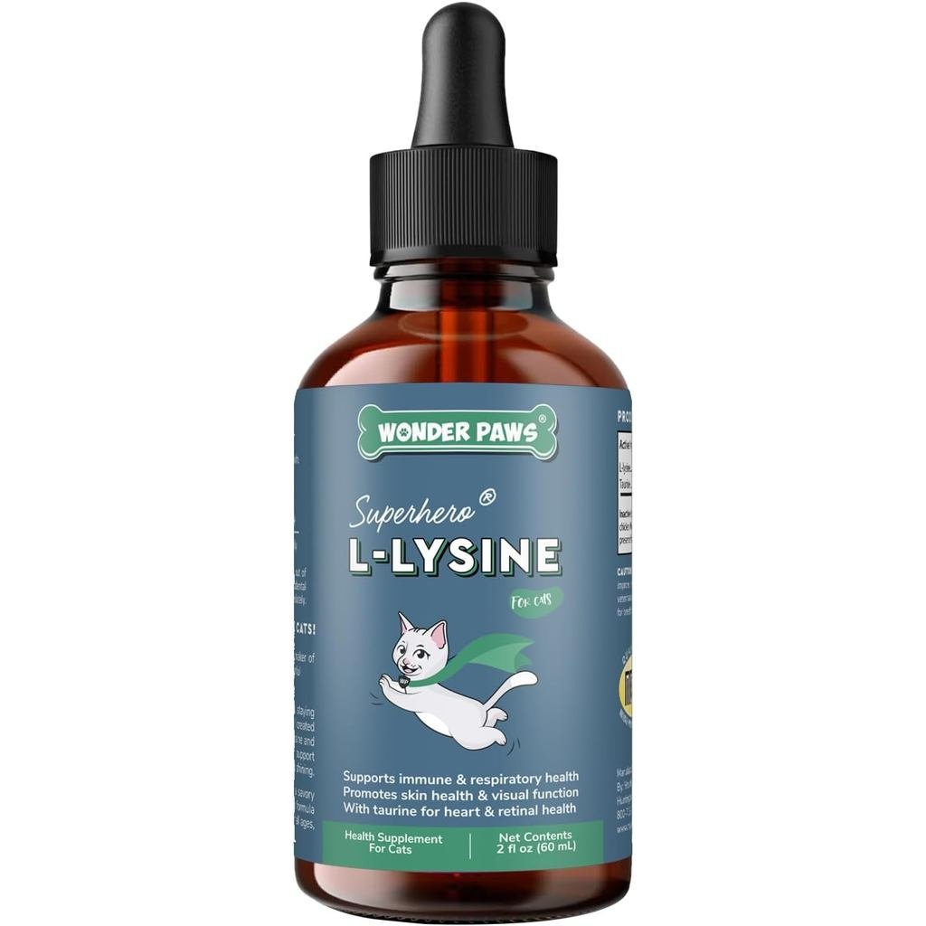 อาหารเสริม L-Lysine พรีเมี่ยมสําหรับแมว – สําหรับรองรับภูมิคุ้มกัน, Sneezing, Runny Nose, Watery Eye