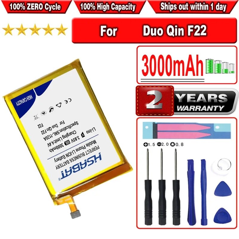 HSABAT 2600mAh ~ 3000mAh แบตเตอรี่สําหรับ Duo Qin F21 Pro / F21 Pro + F21Pro F22